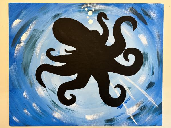 Image for event: APR Craft Wednesday: Under The Sea Octopus Silhouette 
